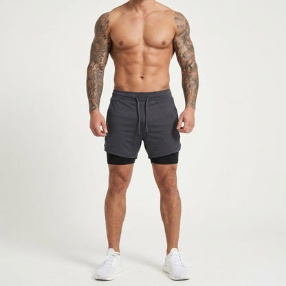 PaceLock™  2-in-1 Träningsshorts med studsfri mobilficka